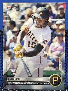 2022 Topps Now 768 ONEIL CRUZ Pittsburgh Pirates RC Rookie Hardest Hit Record SP - Picture 1 of 2