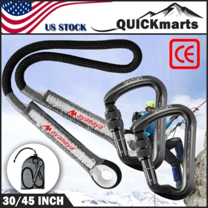 30KN Climbing Carabiner Locking Safety Prusik Climbing Rope Rappelling Rock Cord - Picture 1 of 18