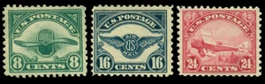 Correos aéreos C4-6, 1923, conjunto de 3, OG - Imagen 1 de 1