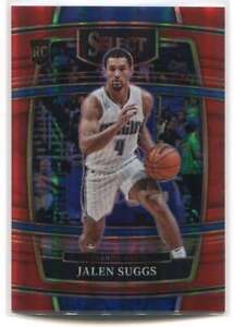 2021-22 Select Prizms Red Refractor 27 Jalen Suggs Rookie 7/199 Concourse