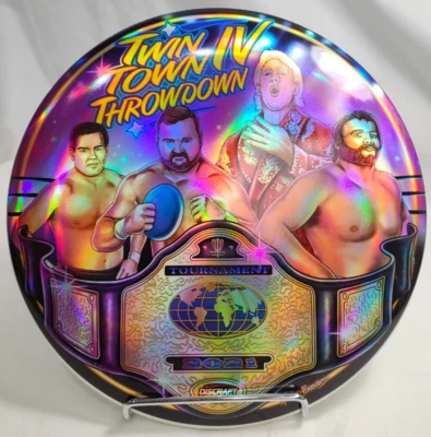 2021 Discraft Michael Barnard WWE Full Foil Buzzz Super Limited Edition 177g+ - Image 1 of 4