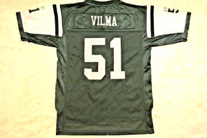 Jonathan Vilma New York Jets Jersey Boy's Size L Large Youth Green Home Jersey - Picture 1 of 7