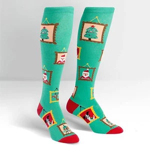 Sock It To Me Women's Knee High Socks - Holiday Photos (UK 3-8) - Picture 1 of 2