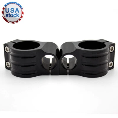 Manillar de horquilla regular CNC negro con clip para Honda CBR1000RR 2004-2010 50 mm Foto 1 de 4