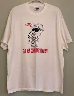** VINTAGE ** Bill Clinton I NEVER INHALE! XX-Large T-Shirt ~ NWOT - Image 1 of 4