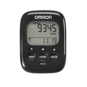 Podómetro OMRON HJ-325 negro con correa de prevención de caídas y clip para correa - Imagen 1 de 2