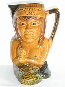 08B14 ANCIEN PICHET ANTHROPOMORPHE BARBOTINE SIRÈNE PUB TOMA BISTROT BRASSERIE - Bild 1 von 11