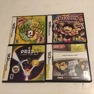 Nintendo DS Left Brain Right Bain 2, Carnival, I Spy and Prism Juego Lote - Imagen 1 de 3