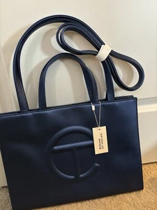 Telfar Medium Cobalt Shopping Bag Brand New 100% Authentic with Tags - Picture 1 of 7