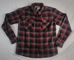 Dixxon Flannel Women’s The Count XL Flannel Shirt Pearl Snap Long Sleeve - Picture 1 of 7
