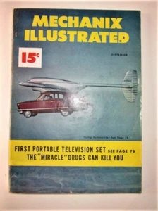 MECHANIX ILLUSTRATED MAGAZINE SEPTEMBER, 1948 Flying Car Miracle Drugs - Imagen 1 de 4