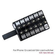 8/12 Slots SIM Card Reader w/ Independent Control Switch for iPhone 5/6/7/8/X