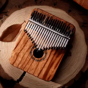 Kalimba 21 Key Hluru African Rosewood w/Case - Picture 1 of 3