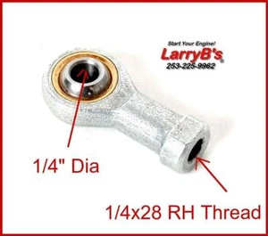 LarryB's Fili mano destra 1/4 di pollice giunto domestico 1/4x28 donna - Foto 1 di 1