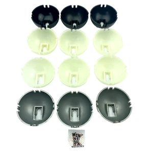 12 Vtg Construx Bell Assortment Black/Silver/Glow in Dark by Fisher Price - Picture 1 of 6