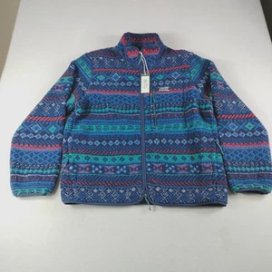 Alpine Design Fleece Jacket Men Large Multicolor Sherpa Fair Isle Outdoor Hiking - Picture 1 of 9