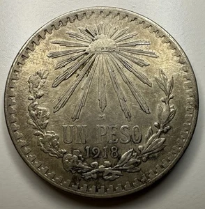 1918 Mexico un Peso T39 - Picture 1 of 2