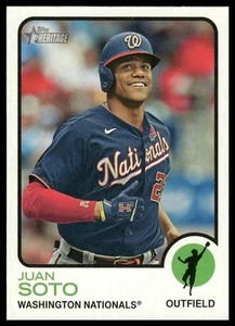 2022 TOPPS HERITAGE #154 JUAN SOTO WASHINGTON NATIONALS - Foto 1 di 2