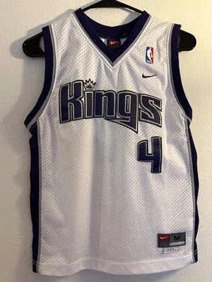 Chris Webber Sacramento Kings #4 Nike Swingman Vtg NBA Jersey Size M YOUTH - Image 1 of 4