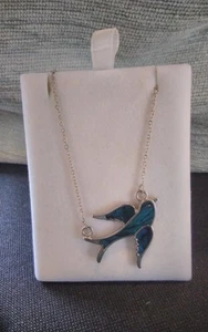 🤍Tide jewellery Swallow Pendant Necklace Iridescent Paua Shell. New boxed🤍 - Picture 1 of 5