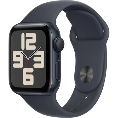 Apple Watch SE GPS 40mm con cassa in Alluminio Midnight e Midnight Sport Band - - Immagine 1 di 4