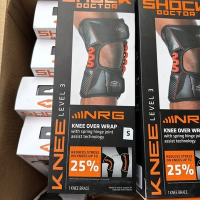 Shock Doctor Nivel 3, Rodilla Sobre Envoltura Soporte con Bisagras Conjunto Tamaño Pequeño 12-14.5 Foto 1 de 4