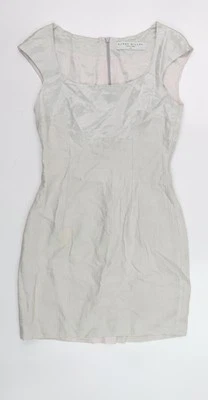Vestido vaina plateado Karen Millen para mujer, talla 10 Foto 1 de 4