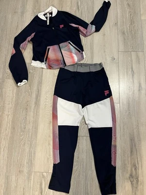 Terno de atletismo Christopher Bevans Fila feminino pequeno - Imagem 1 de 4