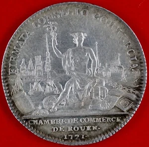 Marke -kammer Handels- De Rouen 1721 Versilbert - Bild 1 von 2