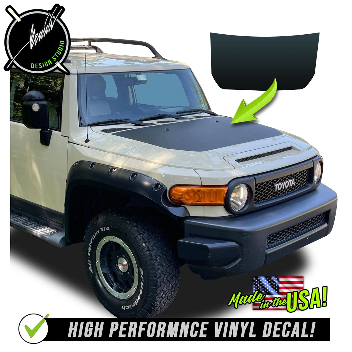 Las Mejores Ofertas En Calmanías Y Gráfi Blan Vinilo Para Toyota FJ Cruiser | EBay