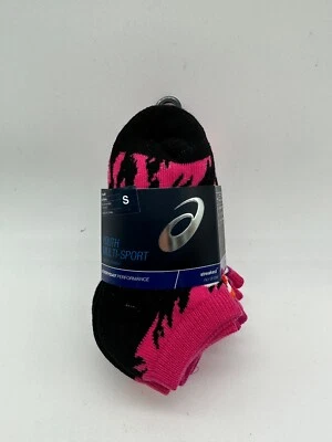 NUEVO 2X6=12 PARES DE CALCETINES ASICS JÓVENES/NIÑOS NO SHOW RENDIMIENTO ZAPATO TALLA K9-K12 Foto 1 de 4