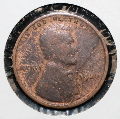 1925 Lincoln Wheat Cent Lamination Error OBV - 04493 Cover