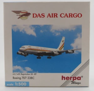 Herpa Das Air Cargo Boeing 707-300C Model - 1:500 - 511759 - 5X-JEF - Picture 1 of 12