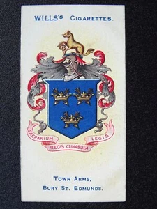 No.54 BURY ST. EDMUNDS Borough Arms 2da edición (51-100) por W.D.& H.O.Wills 1906 - Imagen 1 de 1