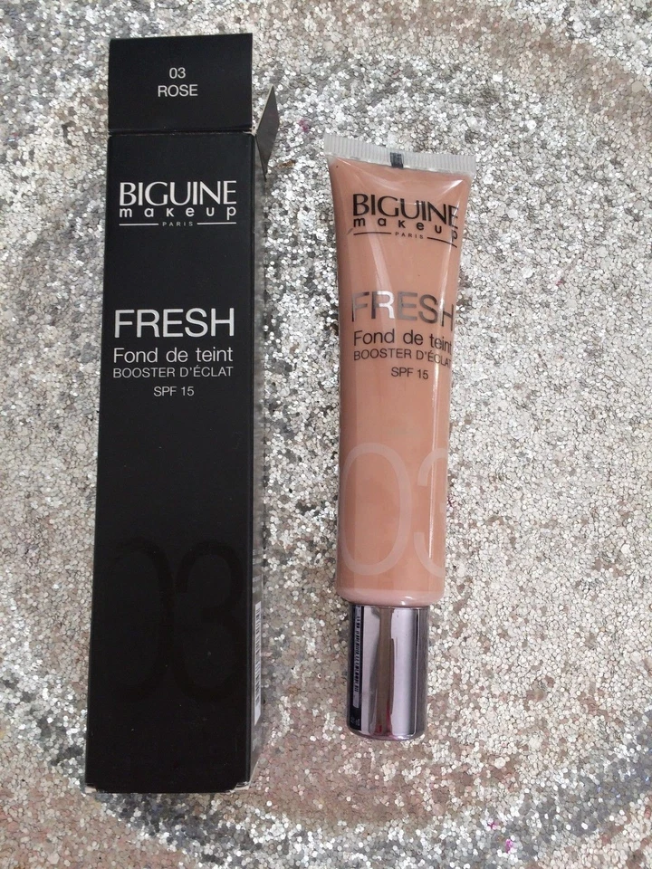 BIGUINE MAKEUP FRESH FOND DE TEINT BOOSTER D ECLAT SPF 15 03 ROSE SANS PARABEN