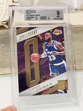 2021-22 Donruss Elite Lebron James Spellbound “O” Gold 7/10 #5 Lakers BGS 9 Mint