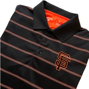 San Francisco Giants - Antigua Golf Polo Striped Shirt - XL - MLB Baseball - Picture 1 of 9