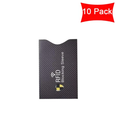 10PCS Anti RFID Blocking Card Sleeve-Secure Credit/Debit Card Holder ID Wallet - Image 1 of 4