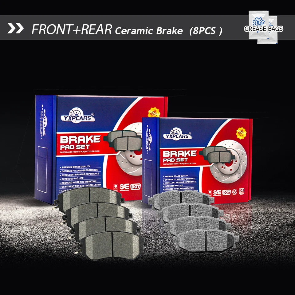 Pastillas de freno de disco de cerámica delanteras y traseras para Subaru XV Crosstrek 2013 2014 2015 Foto 1 de 4