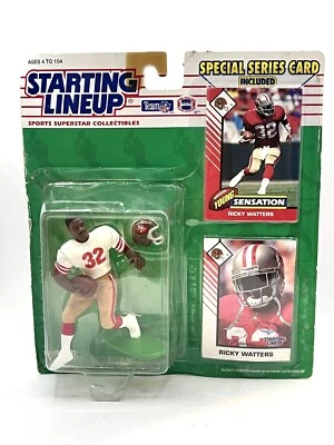 Kenner 1993 Edition Ricky Watters NFL Special Series Card Starting Lineup Figure - Image 1 of 2