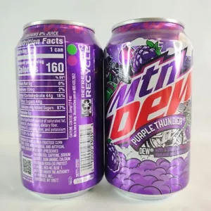Mountain Dew Purple Thunder Volle 12 Oz Dose Brandneu MTN 1 Dose Beere Pflaume Versiegelt - Bild 1 von 13