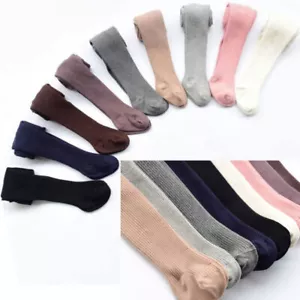 Baby Kid Girl Child Cotton Elastic Tights Pantyhose Ballet Dance Pants Age 0-8 - Picture 1 of 10
