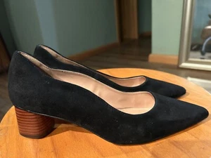 Cole Haan Women's Black Suede Block Heels Pumps Size: 8.5 - Picture 1 of 7
