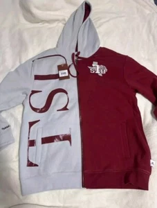 Mitchell & Ness Felpa con Cappuccio Uomo XL Grigio TSU Felpa con Zip - Foto 1 di 4