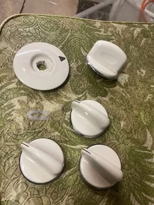 WH01X10310 WH11X10049 WE01X20378 (4-PACK) GE WASHER CONTROL KNOBS SET - Picture 1 of 4