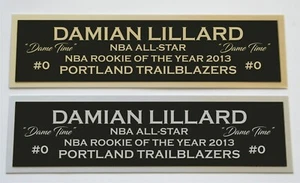 Damian Lillard Typenschild für signiertes handsigniertes Basketball Foto Trikot oder Etui  - Bild 1 von 2