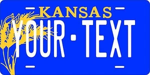 Matrícula personalizada de trigo de Kansas para automóvil motocicleta - Imagen 1 de 2