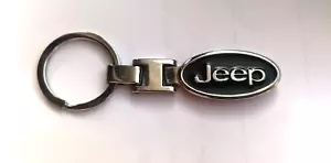 Vintage JEEP Car Key Medal Key Chain 3D Logo Solid Metal For JEEP Fans - Picture 1 of 3
