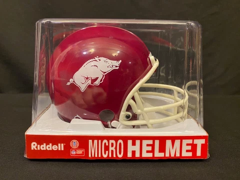 ARKANSAS RAZORBACKS RIDDELL NCAA MICRO FOOTBALL HELMET SEC MINI Cover
