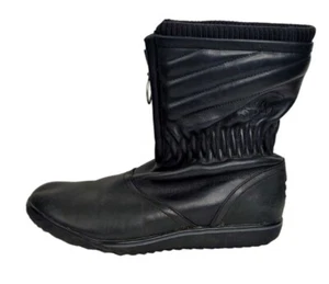 Sorel Black Leather Quilted Winter Calf High Boots Womens Size 8 - Picture 1 of 7